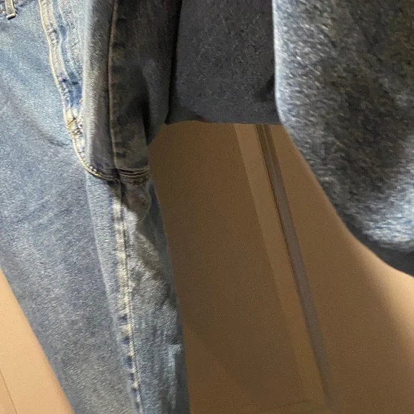 Chic Vtg USA Highwaist Straight Leg Jeans Women 18 Tall 100% Cotton 80s/90s Mom - Picture 8 of 16